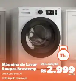 Lojas TaQi Máquina de Lavar Roupas Brastemp oferta
