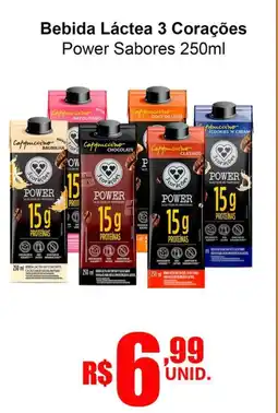 Oriundi Bebida Láctea 3 Corações Power Sabores oferta