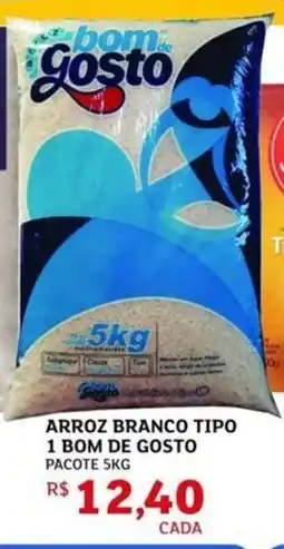 Assaí Atacadista Arroz branco tipo 1 bom de gosto pacote oferta