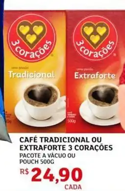 Assaí Atacadista Café tradicional ou extraforte 3 corações oferta