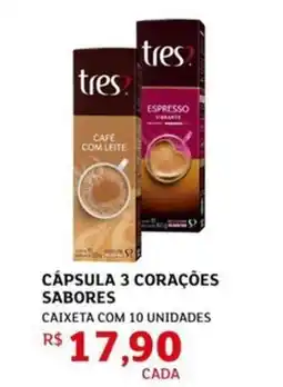 Assaí Atacadista Cápsula 3 corações sabores oferta
