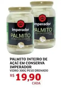 Assaí Atacadista Palmito inteiro de açaí em conserva imperador oferta