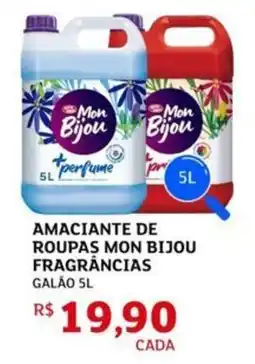 Assaí Atacadista Amaciante de roupas mon bijou fragrâncias galão oferta