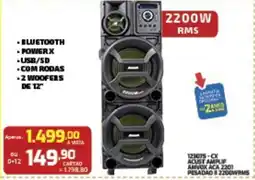 Macavi 123075-cx acust amplif amvox aca 2201 pesadad 2200wrms oferta