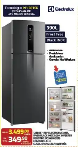 Macavi 129056-ref electrolux 390l f438 black inox look inverter oferta