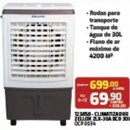 Macavi 123958-climatizador zellok zlk-30a bco 30l ccp 0034 oferta