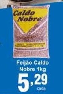 Rossi Supermercado Feijao Caldo Nobre 1kg oferta