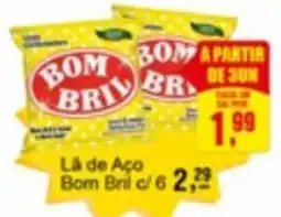 Negreiros La de Aço Bom Bril c/6 oferta