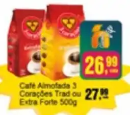 Negreiros Café Almofada 3 Corações Trad ou Extra Forte oferta