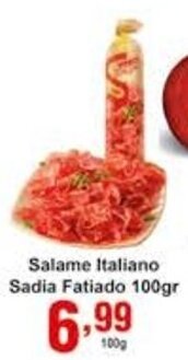 Rossi Supermercado Salame Italiano Sadia fatiado 100g oferta