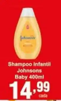 Rossi Supermercado Shampoo Infantil Johnsons Baby 400ml oferta