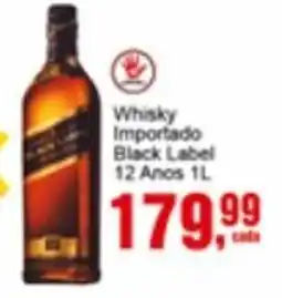Negreiros Whisky Importado Black Label 12 Anos oferta