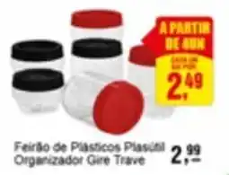 Negreiros Feirão de Plasticos Plasutil Organizador Gire Trave oferta