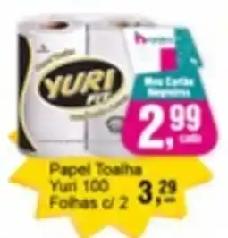 Negreiros Papel Toalha Yuri 100 Folhas c/2 oferta
