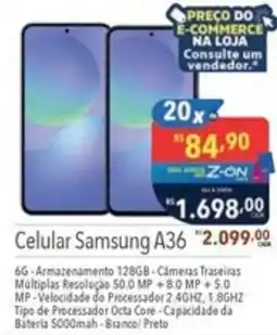 Supermercados Condor Celular Samsung A36 oferta