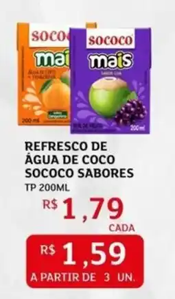 Assaí Atacadista Refresco de água de coco sococo sabores tp oferta