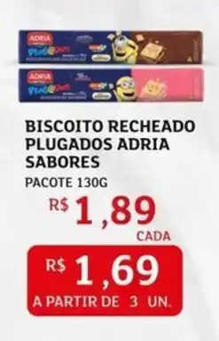 Assaí Atacadista Biscoito recheado plugados adria sabores oferta