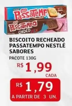 Assaí Atacadista Biscoito recheado passatempo nestlé sabores oferta