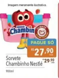 Supermercados Condor Sorvete Chambinho Nestlé oferta