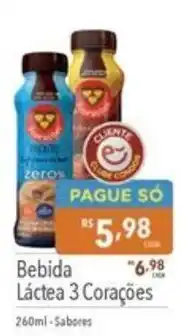 Supermercados Condor Bebida Láctea 3 Corações oferta