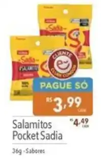 Supermercados Condor Salamitos Pocket Sadia Sabores oferta
