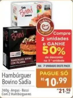 Supermercados Condor Hambúrguer Bovino Sadia oferta