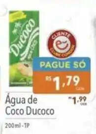 Supermercados Condor Água de Coco Ducoco oferta