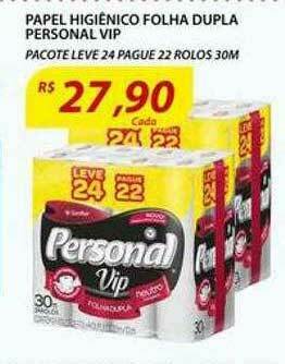 Assaí Atacadista Papel Higiênico Folha Dupla Personal Vip oferta