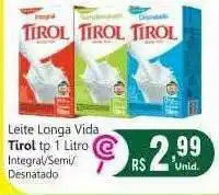 Leite Longa Vida Tirol Integral Semi Desnatado