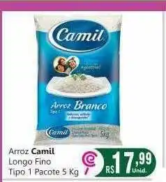 Comercial Esperança Arroz Camil Longo Fino Tipo 1 oferta