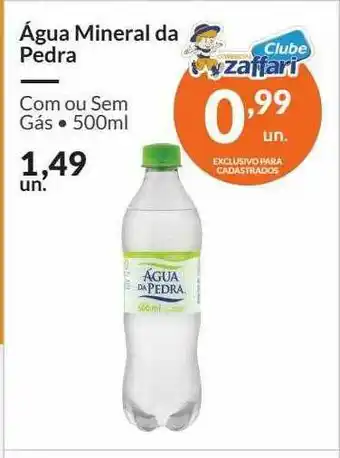 Zaffari água Mineral De Pedra Com Ou Sem Gás oferta