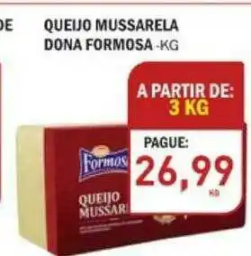 Decisão Atacarejo Queijo Mussarela Dona Formosa oferta