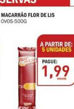 Decisão Atacarejo Macarrão Flor De Lis oferta