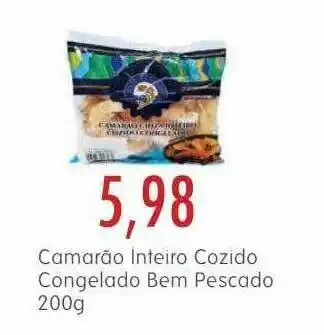 Epa Camarão Inteiro Cozido Congelado Bem Pescado oferta