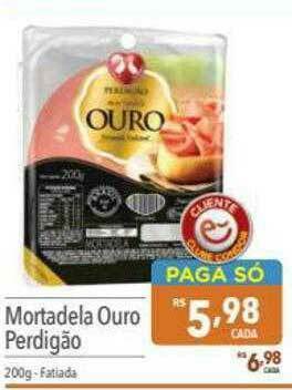 Supermercados Condor Mortadela Ouro Perdigão oferta
