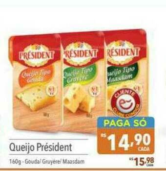 Supermercados Condor Queijo Président oferta