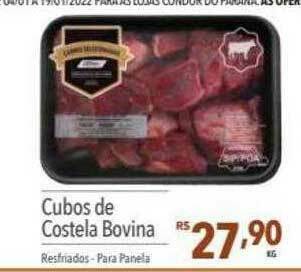 Supermercados Condor Cubos De Costela Bovina oferta