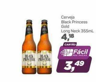 Supermercados São Vicente Cerveja Black Princess Gold Long Neck oferta