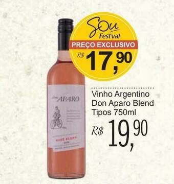 Festval Vinho Argentino Don Aparo Blend Tipos oferta
