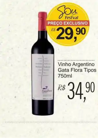 Festval Vinho Argentino Gata Flora Tipos oferta