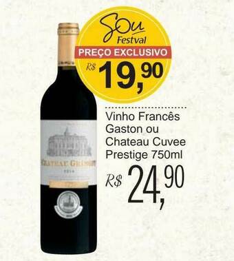 Vinho Francês Gaston Ou Chateau Cuvee Prestige
