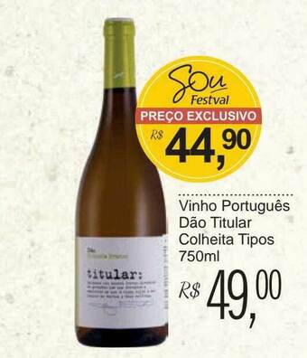 Festval Vinho Português Dão Titular Colheita Tipos oferta