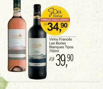Festval Vinho Francês Les Bories Blanques Tipos oferta