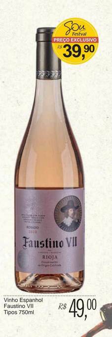 Festval Vinho Espanhol Faustino Vii Tipos oferta
