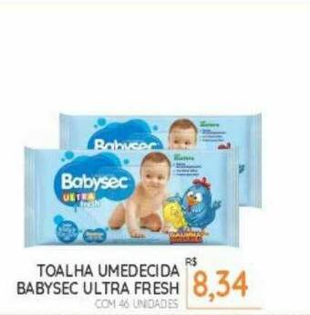 Toalha Umedecida Babysec Ultra Fresh