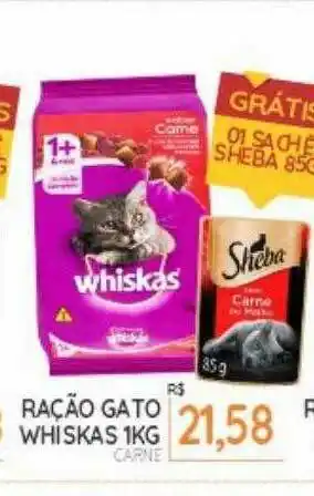 Cidade Supermercados Ração Gato Whiskas oferta