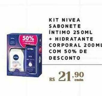 Empório Bahamas Kit Nivea Sabonete Intimo + Hidratante Corporal Com 50% De Desconto oferta