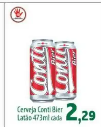 Econômico Atacadão Cerveja Conti Bier Latão oferta