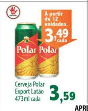 Econômico Atacadão Cerveja Polar Export oferta