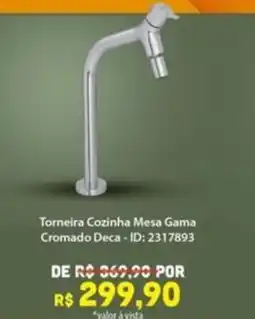 Amoedo Torneira Cozinha Mesa Gama Cromado Deca oferta